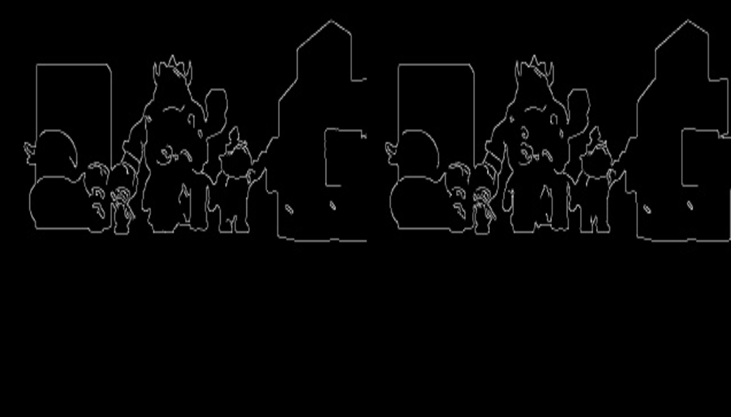 Canny edge detection result